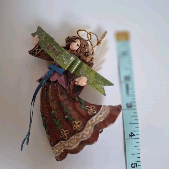 Kurt S. Adler Angel Christmas Ornament Collectible Star Dust  Angel Snowflake - Picture 3 of 3